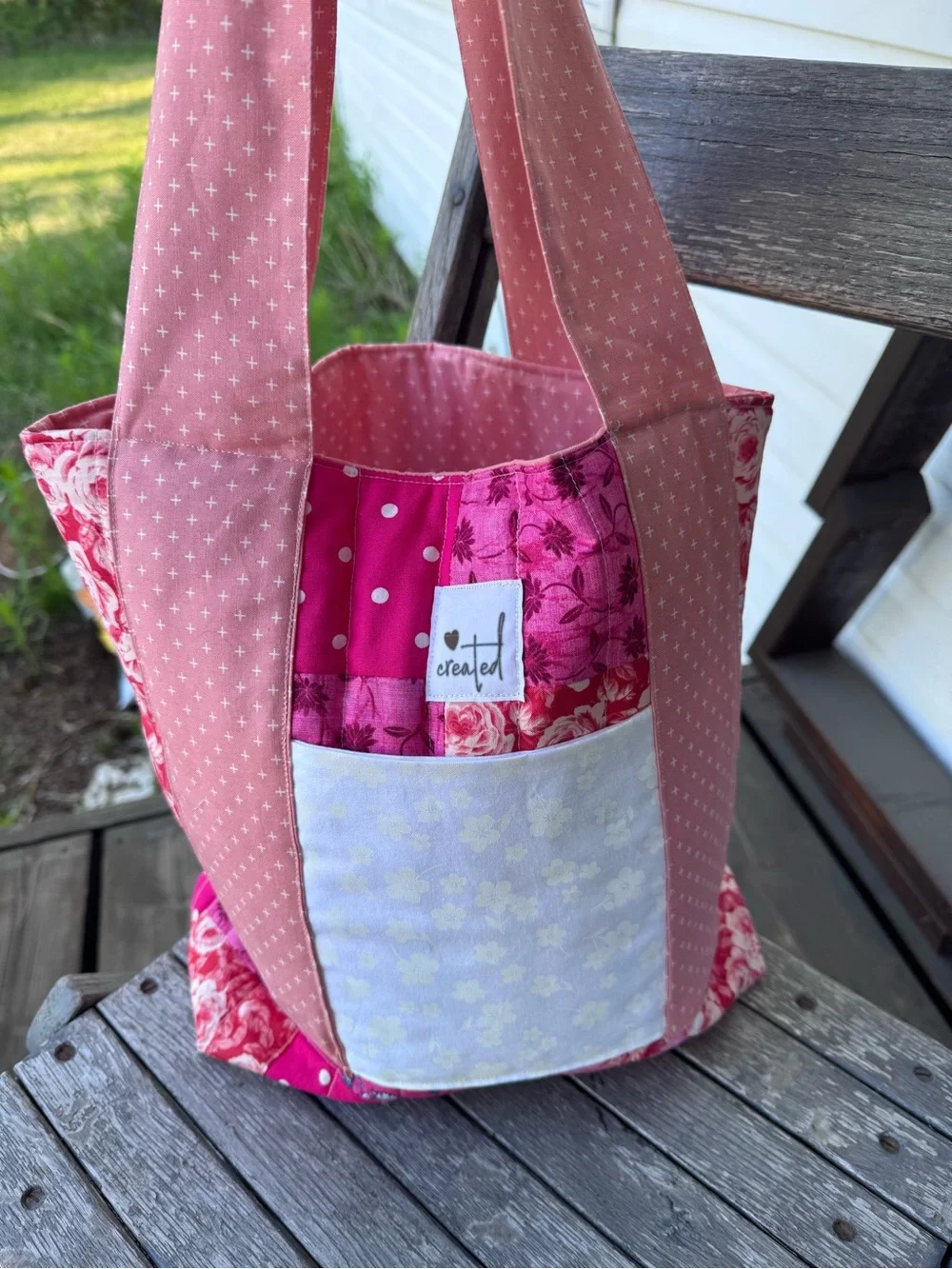 Quilted Pink Floral “Pretty in Pink”